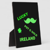 Irish Lucky Pot o Gold Quottes Fotoplaat (Zijkant)