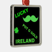 Irish Lucky Pot o Gold Quottes Metalen Ornament (Rechts)
