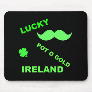 Irish Lucky Pot o Gold Quottes Muismat