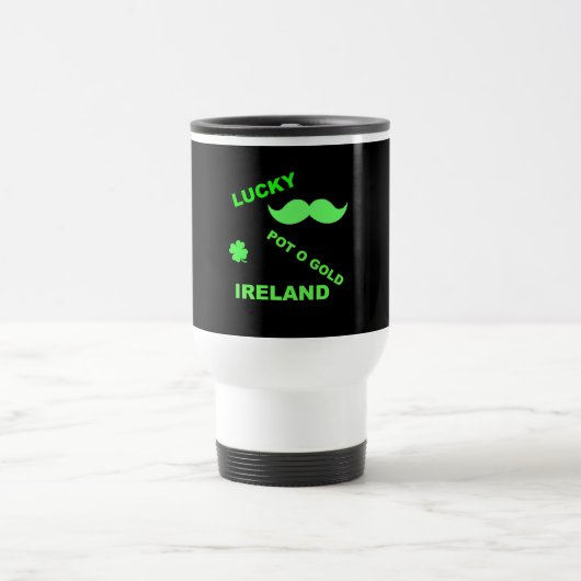 Irish Lucky Pot o Gold Quottes Reisbeker (Center)