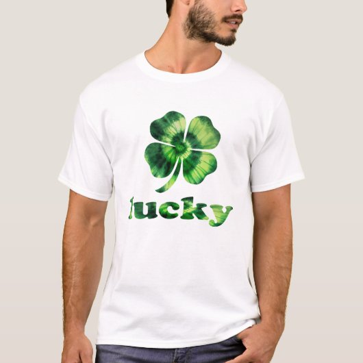 Irish Lucky Shamrock Green Clover Happy St Patrick T-shirt (Voorkant)