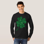 Irish Lucky Shamrock Green Clover St Patrick's Day T-shirt (Voorkant volledig)