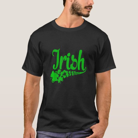 Irish Lucky Shamrock Green Clover St Patrick's Day T-shirt (Voorkant)