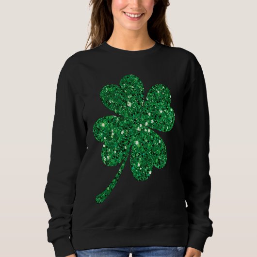 Irish Lucky Shamrock Green Clover St Patrick's Day Trui (Voorkant)