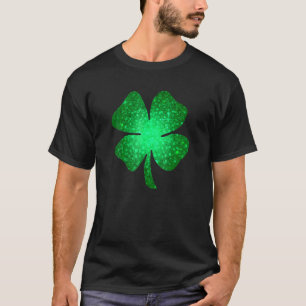Irish Lucky Shamrock Green Four Leaf C St Patrick' T-shirt