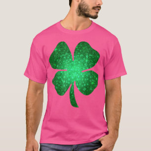 Irish Lucky Shamrock Green Four Leaf Clover St Pat T-shirt