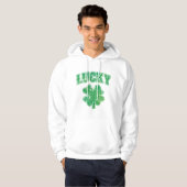 Irish Lucky Shamrock Hoodie (Voorkant volledig)