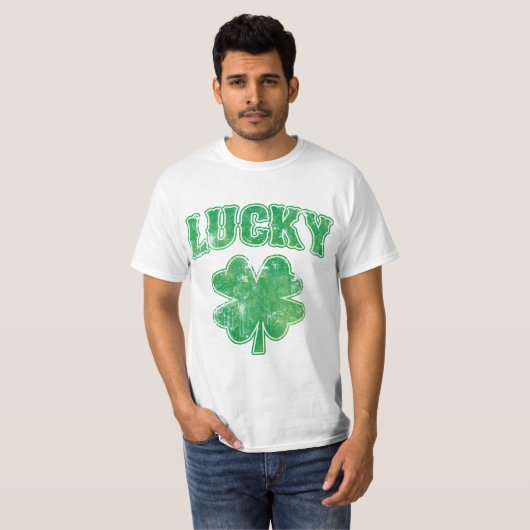 Irish Lucky Shamrock T-shirt (Voorkant volledig)
