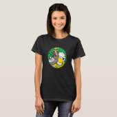 Irish lucky shamrock with beer mug St Patricks Day T-shirt (Voorkant volledig)