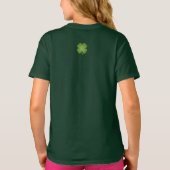 Irish Lucky Unicorn en Shamrocks St Patrick's Day T-shirt (Achterkant)