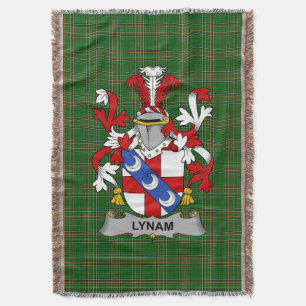 Irish Lynam of O_Lynam Wapen Familiecrest Deken
