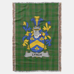 Irish Lynch wapenschild Family Crest Ireland Deken