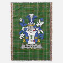 Irish Mackesy Coat of Arms Family Crest Ireland Deken