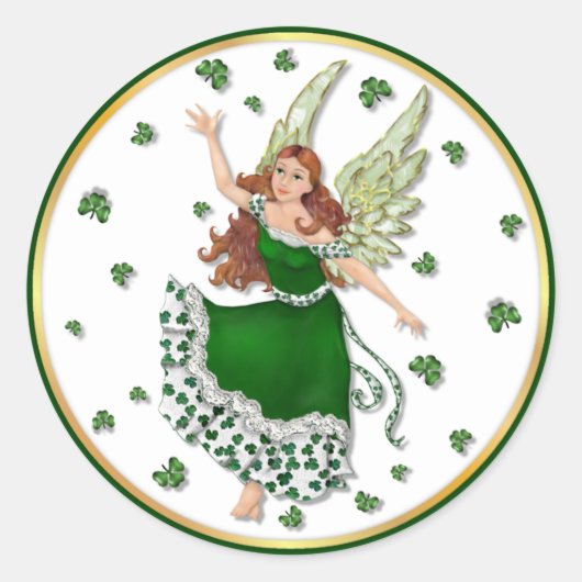Irish Magic Ronde Sticker (Voorkant)