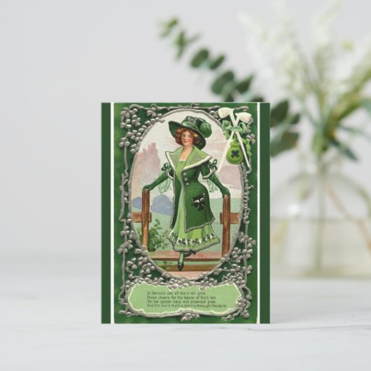  Irish Maid komt door de stijl Briefkaart (Staand voorkant)
