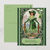 Irish Maid komt door de stijl Briefkaart (Voorkant / Achterkant)