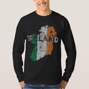 Irish Map en Flag Souvenir - Distress Ireland T-shirt