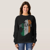 Irish Map en Flag Souvenir - Distress Ireland Trui (Voorkant volledig)