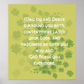 Irish Marriage Blessing Poster (Voorkant)