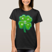 Irish Math Teacher Shamrock St Patricks Day Pi Day T-shirt (Voorkant)