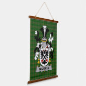 Irish Maxwell Coat of Arms Family Crest Hangend Wandkleed (Gebogen)