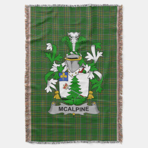 Irish McAlpine of MacAlpin familiewapen Deken