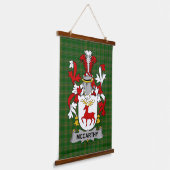 Irish McCarthy Coat of Arms Family Crest Hangend Wandkleed (Gebogen)