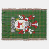 Irish McCarthy Coat of Arms Family Crest Ireland Deken (Voorkant)