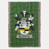 Irish McCready of McCreadie Coat of Arms familie C Deken (Voorkant Verticaal)