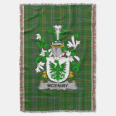 Irish McEniry of McEnery wapenschild voor het gezi Deken (Voorkant Verticaal)