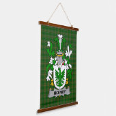 Irish McEniry or McEnery Coat of Arms Family Crest Hangend Wandkleed (Gebogen)