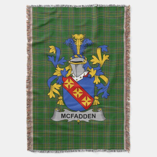 Irish McFadden of McFadyen familiewapen Deken (Voorkant Verticaal)
