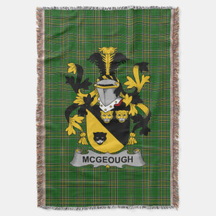 Irish McGeough of McGough Coat of Arms Family Care Deken