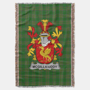 Irish McGillicuddy Wapenschild Familie Crest Ierla Deken
