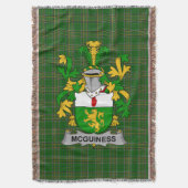 Irish McGuinness of McGenis familiewapen Deken (Voorkant Verticaal)