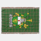 Irish McGuinness of McGenis familiewapen Deken (Voorkant)