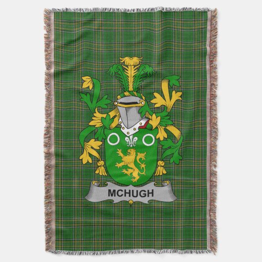 Irish McHugh of MacHugh familiewapen Deken (Voorkant Verticaal)