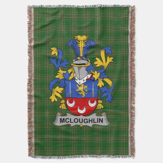 Irish McLoughlin of Loughlin wapenschild familie Deken (Voorkant Verticaal)