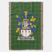 Irish McLysacht of Lysacht wapenschild Familieauto Deken (Voorkant Verticaal)