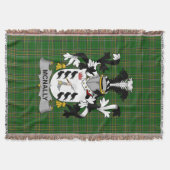 Irish McNally Coat of Arms Family Crest Ireland Deken (Voorkant)