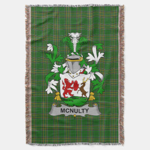 Irish McNulty Coat of Arms Family Crest Ireland Deken