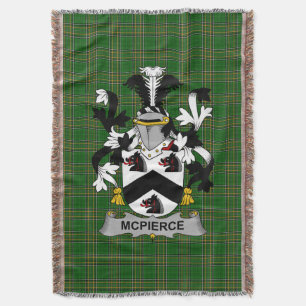 Irish McPierce of Pierce Wapen van de familie Cres Deken