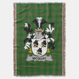 Irish McQuay of MacQuay Wapen van de familie Crest Deken