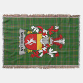 Irish McQuillan Coat of Arms Family Crest Ireland Deken (Voorkant)