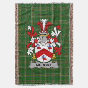 Irish McRory of McCrory Coat of Arms Family Crest Deken