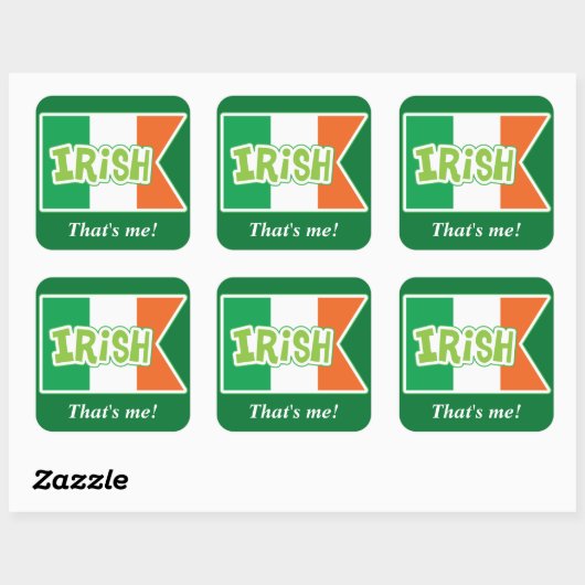 Irish Me Flag Sticker (Vel)