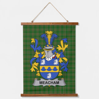 Irish Meacham Coat of Arms Family Crest Hangend Wandkleed