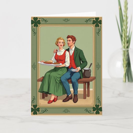 Irish Meal Shared Love Card Kaart (Voorkant)