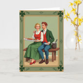 Irish Meal Shared Love Card Kaart (Gele Bloem)