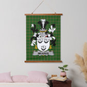 Irish Meares Coat of Arms Family Crest Hangend Wandkleed (Slaapkamer)